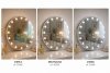 LUSTRO PODśWIETLANE LED HOLLYWOOD śR 70CM
